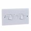 Picture of 6gang 2way 10amp Plate Switch Flat
White Plastic