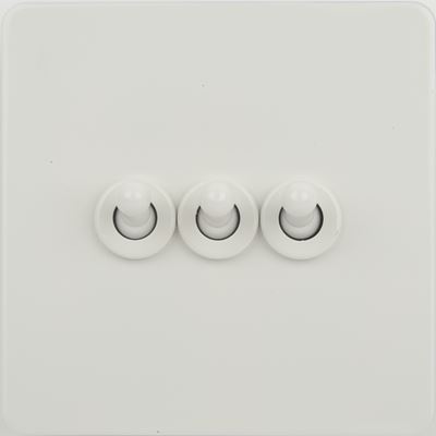 Picture of WHITE PAINTED FLAT PLATE
3 GANG 2 WAY TOGGLE
