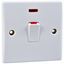 Picture of 20amp Double Pole Switch c/w Neon Flat
white plastic