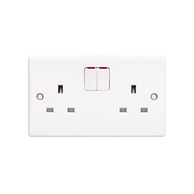 Picture of 2gang Switched Socket
White Plastic