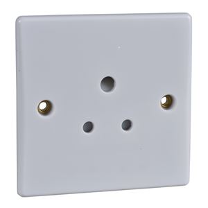 Picture of 5amp 1gang Unswitched Socket Flat
White Plastic