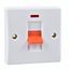 Picture of 1gang 45amp Double Pole Switch Neon Flat
white plastic
