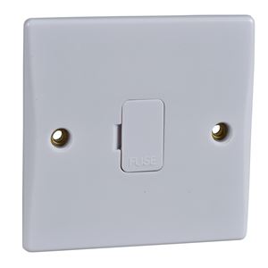 Picture of 13amp UNSwitched Spur Flat Plate
white plastic