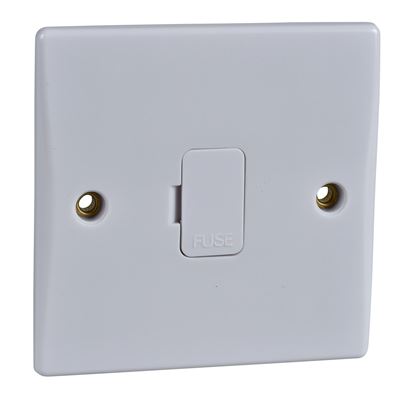 Picture of 13amp UNSwitched Spur Flat Plate
white plastic
