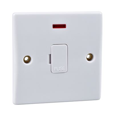 Picture of 13amp UNSwitched Spur c/w Neon
white plastic