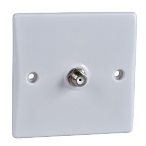 Picture of Single Satellite Socket Flat
white plastic
