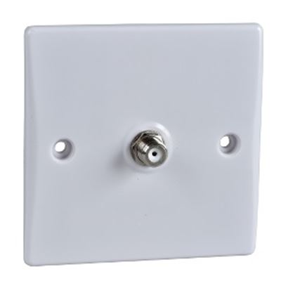Picture of Single Satellite Socket Flat
white plastic