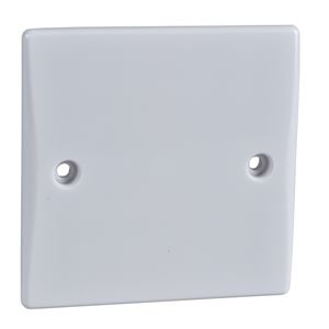 Picture of 1gang Blank Flat Plate
White Plastic