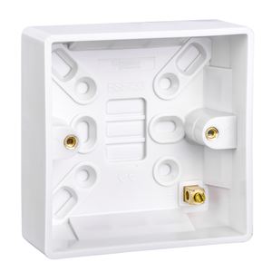 Picture of 1gang 25mm surface pattress
white plastic