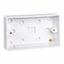 Picture of 2gang Pattress 25mm
white plastic