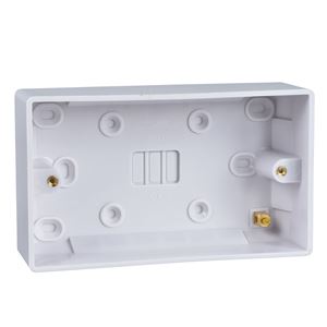 Picture of 2gang Pattress 35mm
white plastic