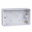 Picture of 2gang Pattress 35mm
white plastic