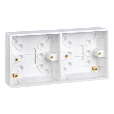 Picture of Dual Pattress 25mm
white plastic
