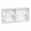 Picture of Dual Pattress 25mm
white plastic