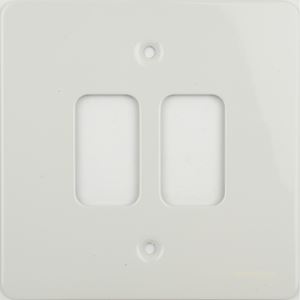 Picture of 2 Module white metal plate