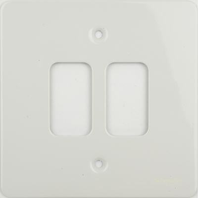 Picture of 2 Module white metal plate
