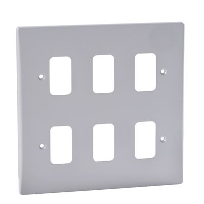 Picture of 6Module Moulded Front
White Plastic