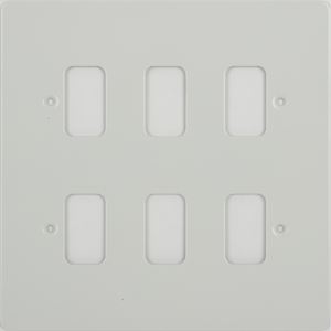 Picture of 6Module white metal plate