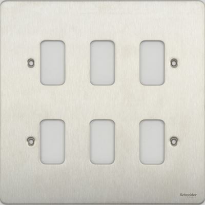 Picture of GUG06SS
6 GANG STAINLESS STEEL GRID PLATE SCREWED