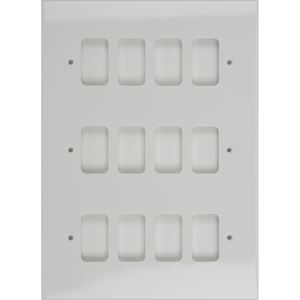 Picture of 12 Module Moulded Front
White Plastic