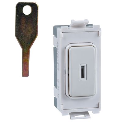 Picture of 20amp 2way Key Switch
White Plastic