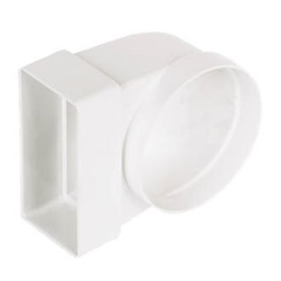 Picture of 110MM X 54MM CHANNEL ELBOW 90D TO 100MM ROUND