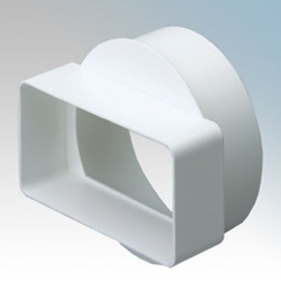 Picture of 110MM X 54MM CHANNEL ADAPTOR TO 100MM ROUND
SHORT MALE ADAPTOR