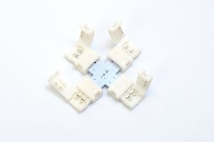 Picture of 4 WAY  FOR 4.8-9.6W  LED TAPE
CROSS CONNECTOR  24 VOLT