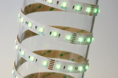 Picture of 24 WATTS LED PER MTR RGB & COOL WHITE
& WARM WHITE SINGLE
5 METRE REEL IP20
60LED