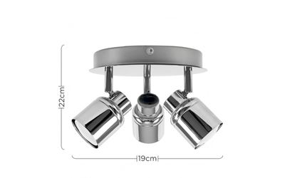 Picture of BENTON 3 PLATE IP44 BATHROOM FITTING
POLISHED CHROME
SUN