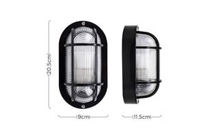 Picture of BLACK 60watt ES Bulkhead c/w Guard
SUN