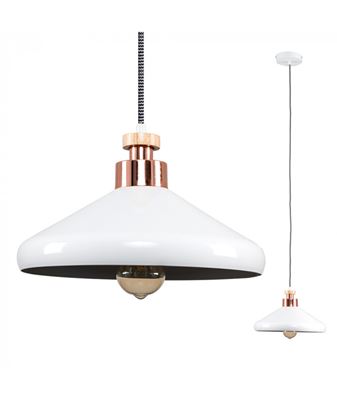 Picture of MALMA WHITE/COPPER/WALNUT PENDANT E27
SUN