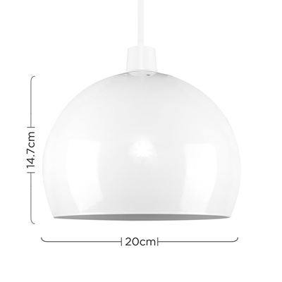 Picture of MINI ARCO SHADE 12" WHITE
SUN