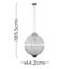 Picture of ICONIC MANCUNIA K9 CRYSTAL GLOBE CEILING LIGHT CHROME E27
SUN