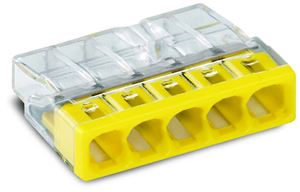 Picture of 2273-205
2.5MM 24A 5 CONDUCTOR  PUSH WIRE YELLOW
COMPACT CONNECTOR