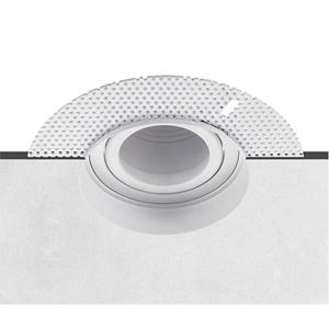 Picture of PLASTER IN DOWNLIGHT ANTI-GLARE GU10 ADJUST
CUT OUT 80MM HEIGHT. 140MM