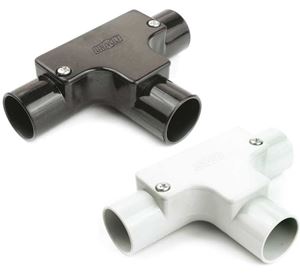 Picture of Tee Inspection PVC 25mm Black