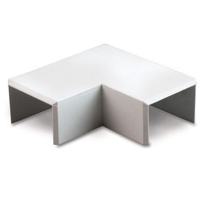 Picture of 40x40mm Flat Angle White