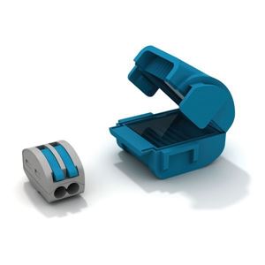 Picture of MINI JUNCTION BOX C/W 2 POLE WAGO CONNECTORS
SHELL BOX IP68 GEL FILLED RE-ENTERABLE
PACK OF 2  26 X 33 X 23