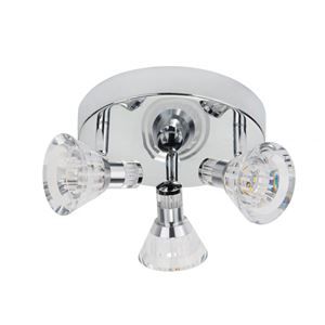 Picture of CHROME/ACRYLIC  BATHROOM TRIPLE SPOT LED INTERGRATED
5W 
SEARCHLIGHT