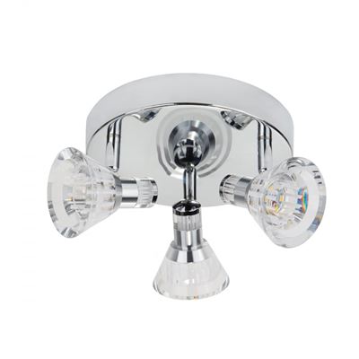 Picture of CHROME/ACRYLIC  BATHROOM TRIPLE SPOT LED INTERGRATED
5W 
SEARCHLIGHT