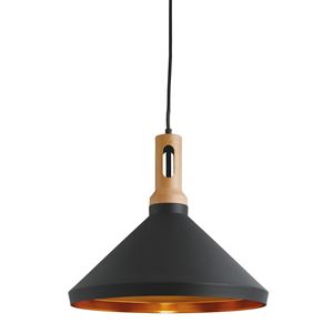 Picture of BLACK/WOOD PENDANT
60W ES