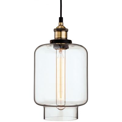 Picture of EMPIRE PENDANT
ANTIQUE BRASS/CLEAR GLASS 60W ES
FIRSTLIGHT