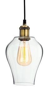 Picture of EMPIRE PENDANT
ANTIQUE BRASS/CLEAR GLASS 40W ES
FIRSTLIGHT